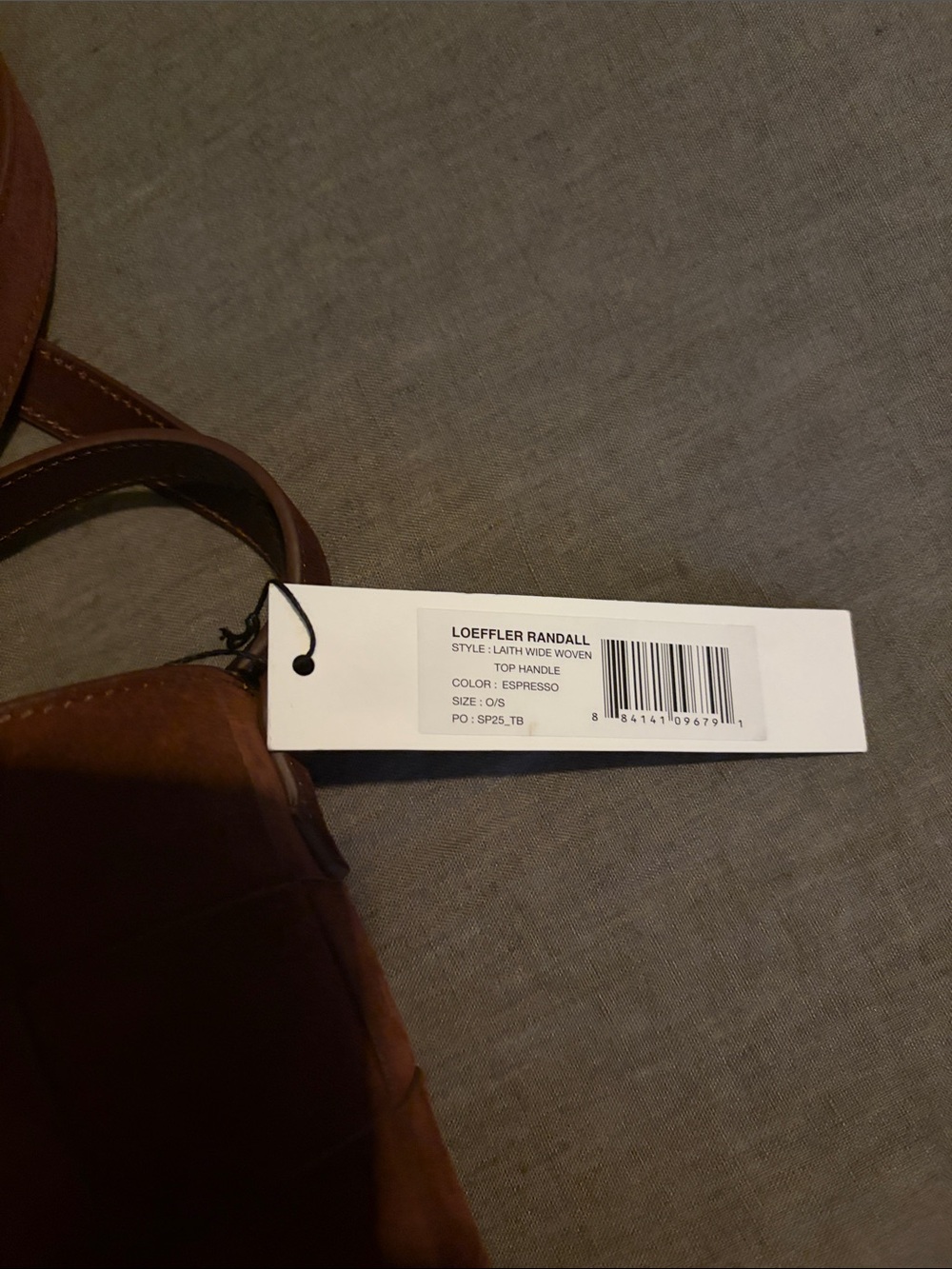 NWT Loeffler Randall Suede Laith Woven Crossbody Bag - Picture 6 of 10